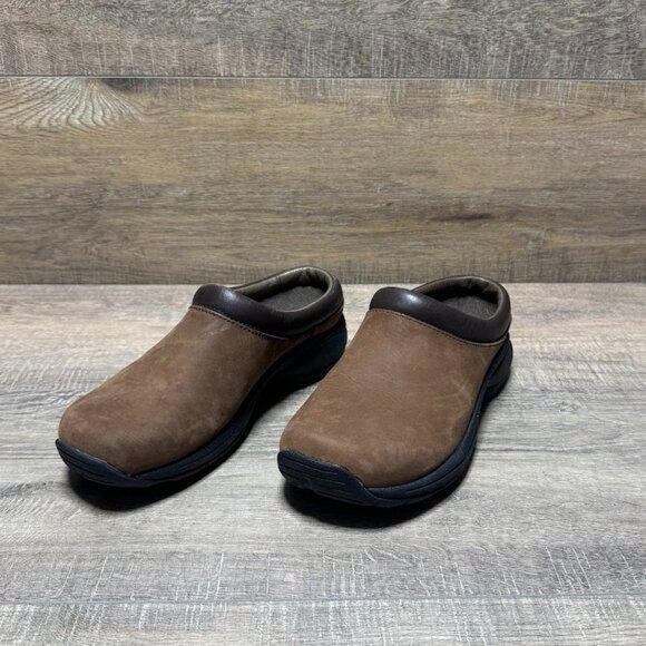Merrell Encore Nova 4 Brown Leather Mules Women's Size 6 - Picture 1 of 7